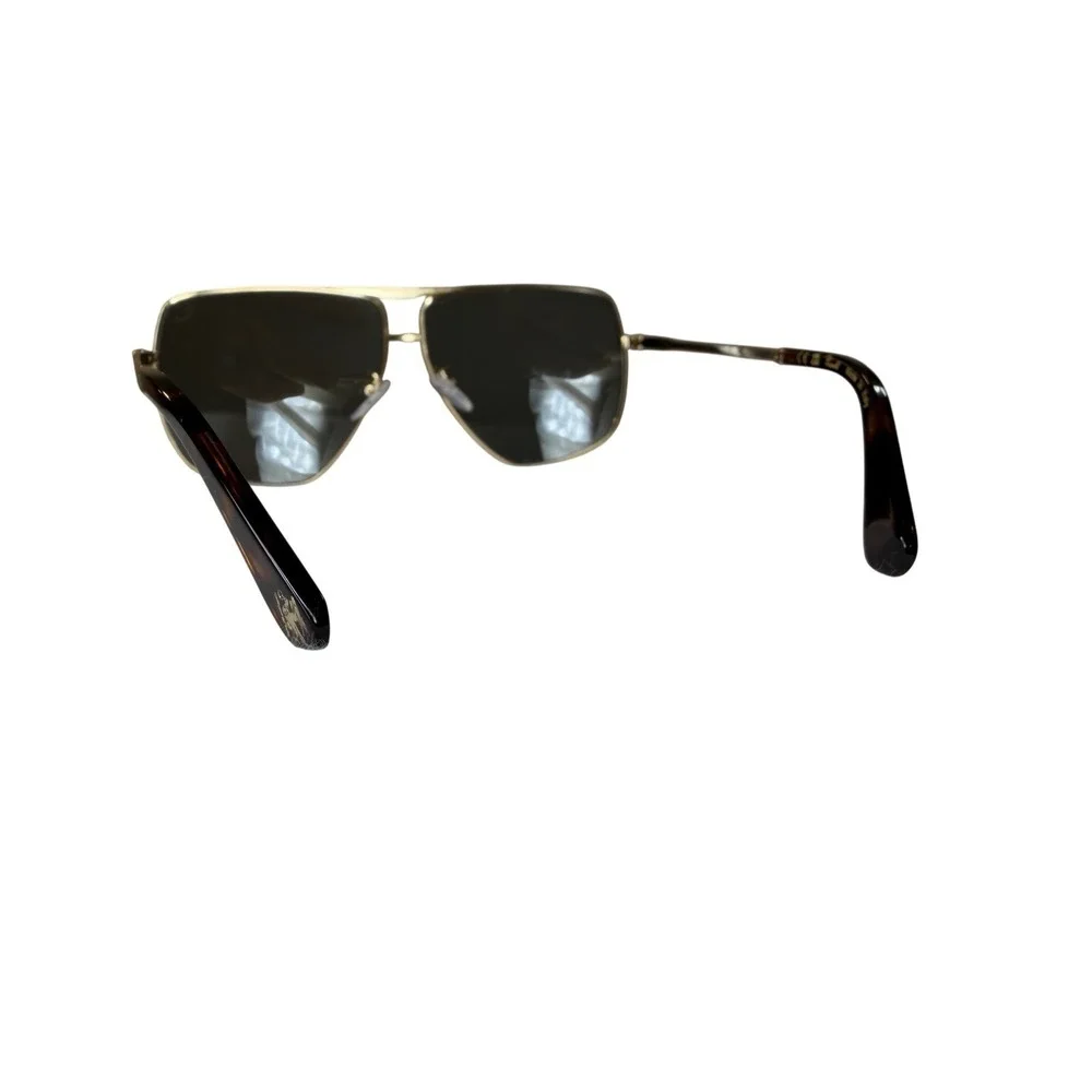 Pragnell Aviator Sunglasses Gold Tortoise SDR083 Made in Italy Mens Womens‎